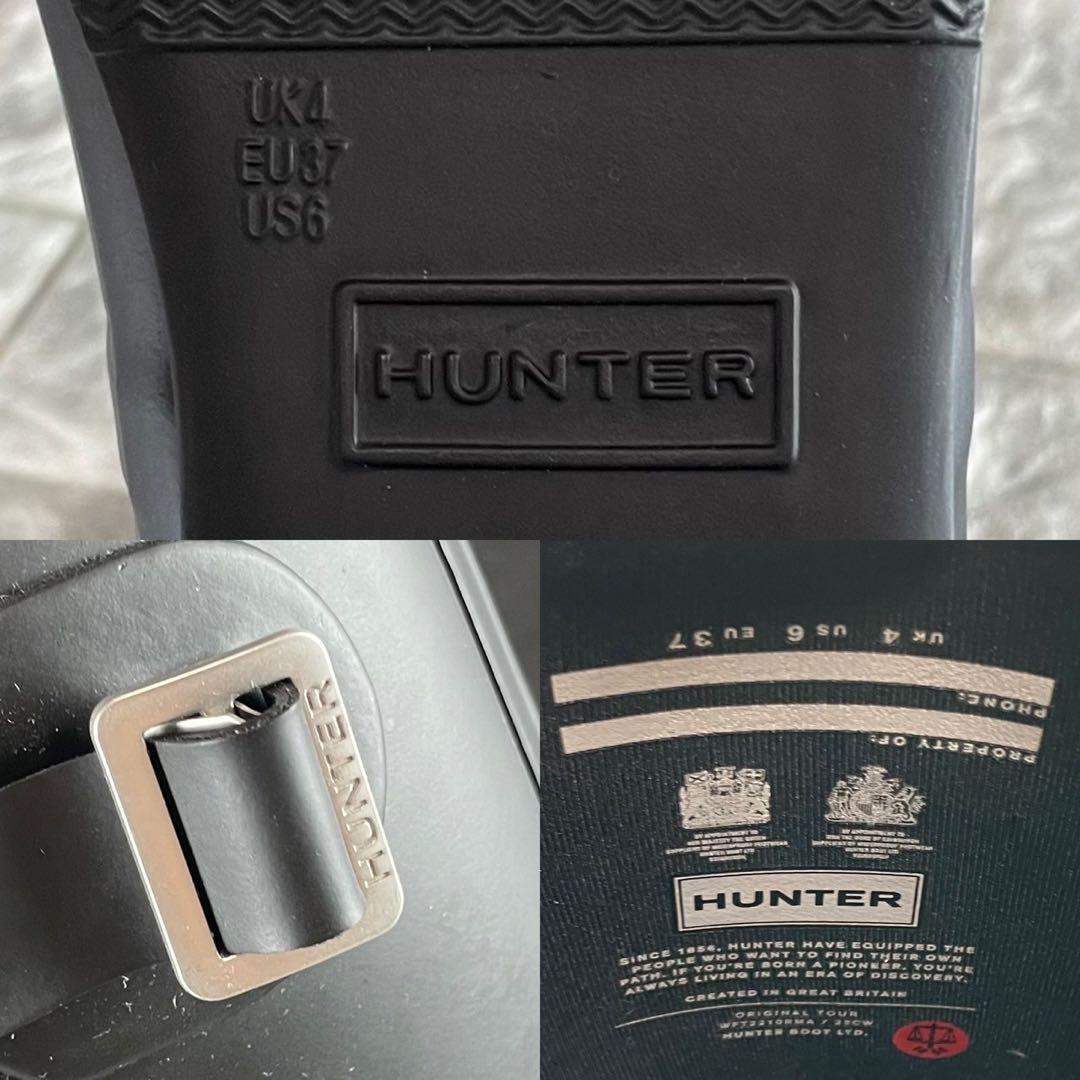 新品/EU37 HUNTER ハンター レインブーツ オリジナルツアー 長靴 黒