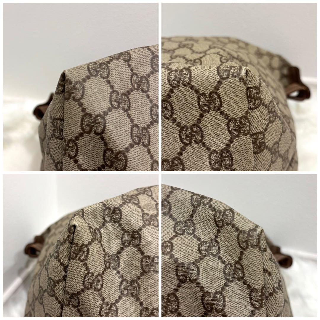 【美品】　GUCCI グッチ　GGボストンバッグ　ヴィンテージ　トート