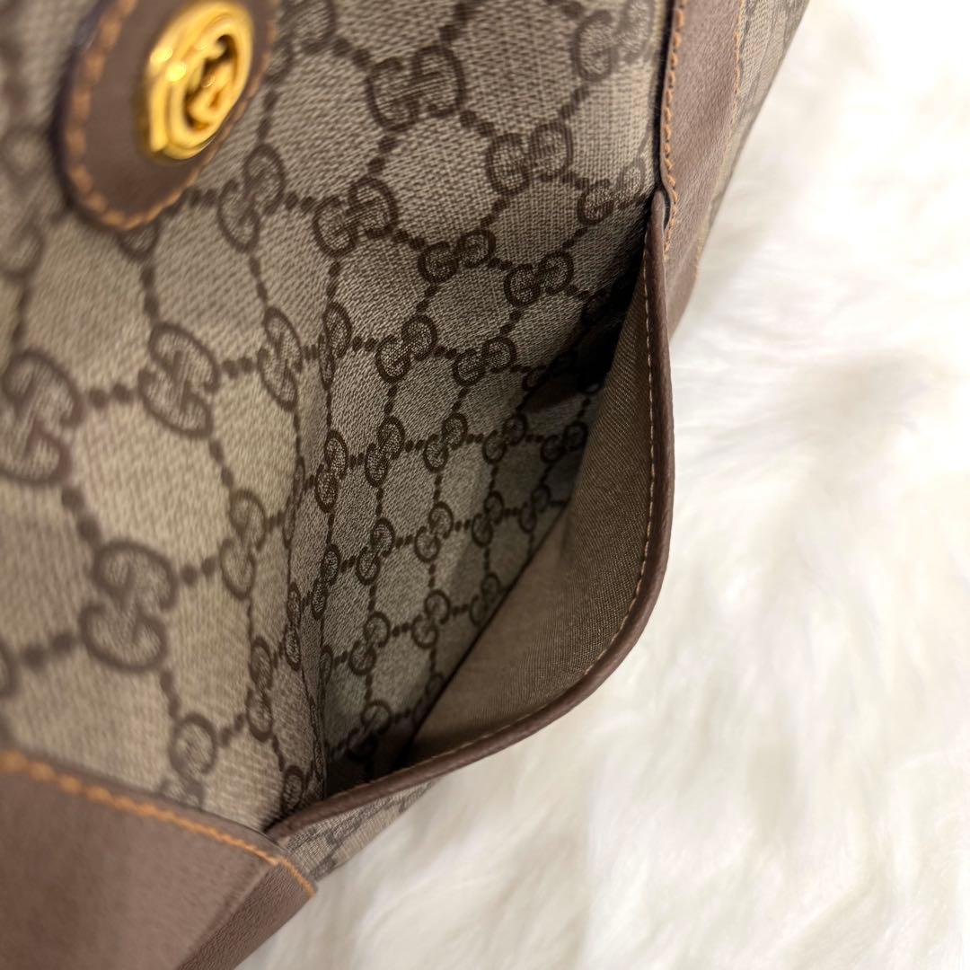 【美品】　GUCCI グッチ　GGボストンバッグ　ヴィンテージ　トート