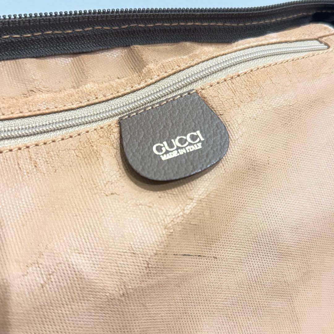 【美品】　GUCCI グッチ　GGボストンバッグ　ヴィンテージ　トート