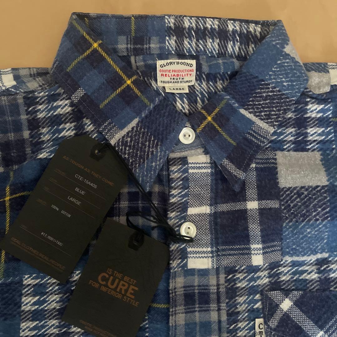 未使用品　COOTIE PRODUCTIONS チェック柄ネルシャツ