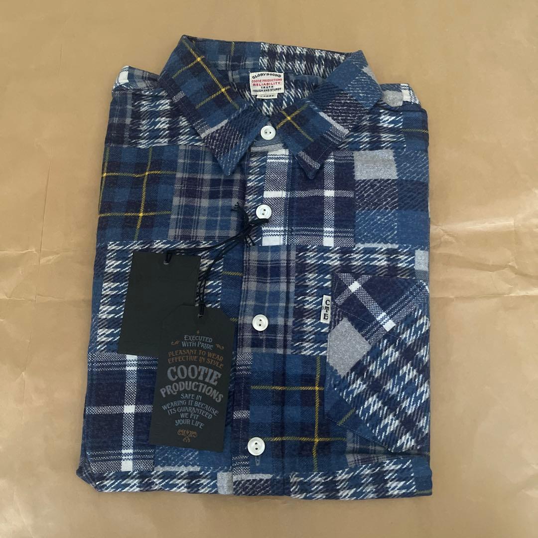未使用品　COOTIE PRODUCTIONS チェック柄ネルシャツ