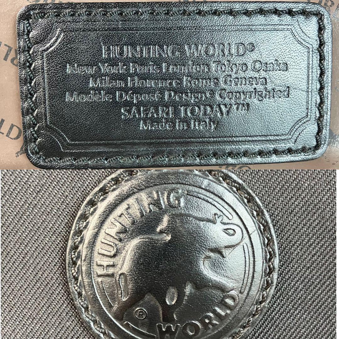 【美品・A4可】ハンティングワールド サファリ メッセンジャーバッグ 黒