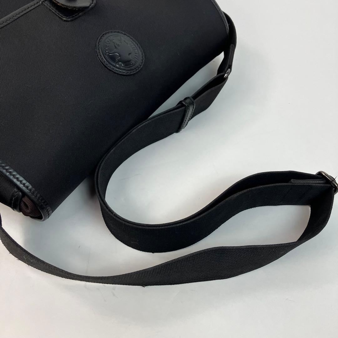 【美品・A4可】ハンティングワールド サファリ メッセンジャーバッグ 黒