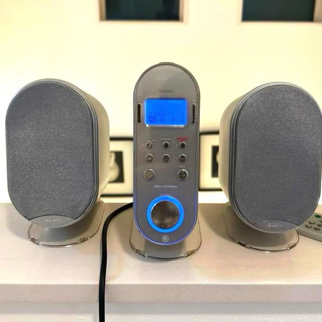 【美品DE訳有】SONY MD CD ミニコンポ LAM-Z03 シルバー