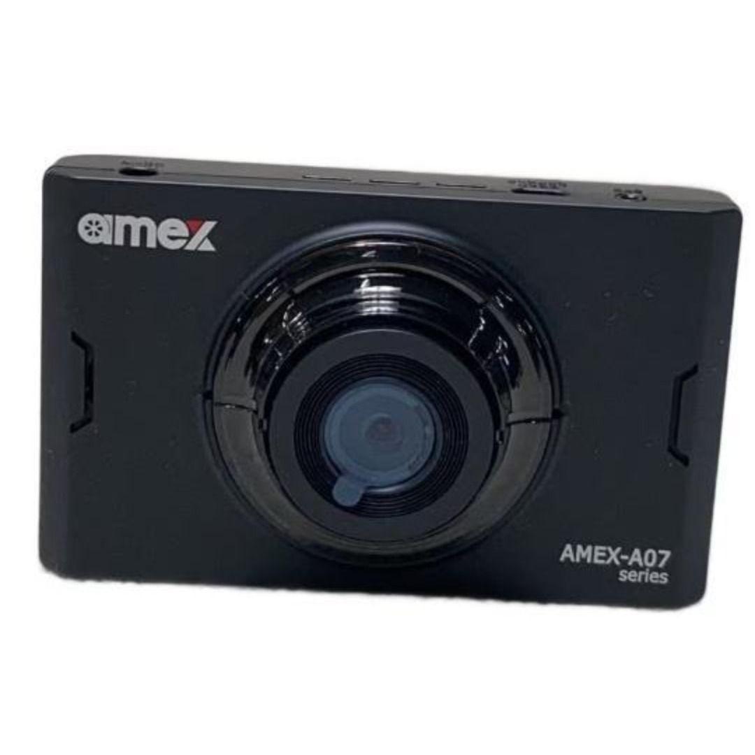ドライブレコーダー前後カメラfullHD200万画素 AMEX-A07W 黒