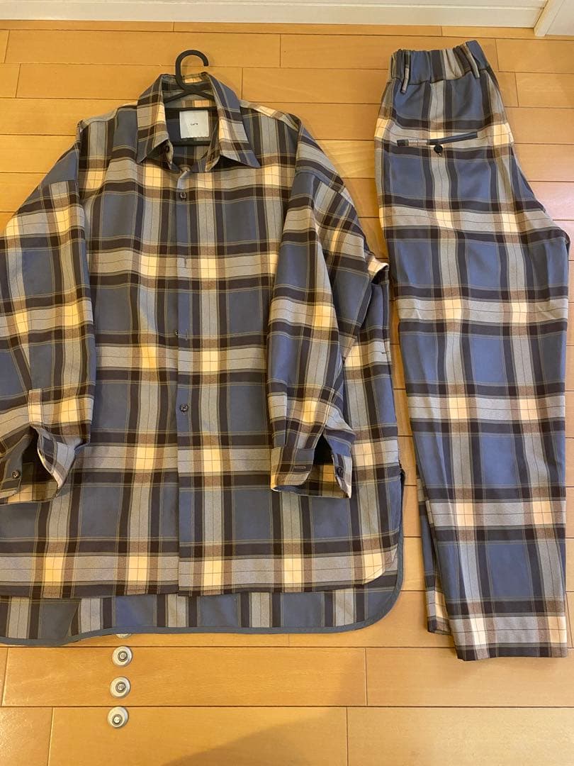 極美品 Lui's ロイヤルチェック 上下セット　セットアップ