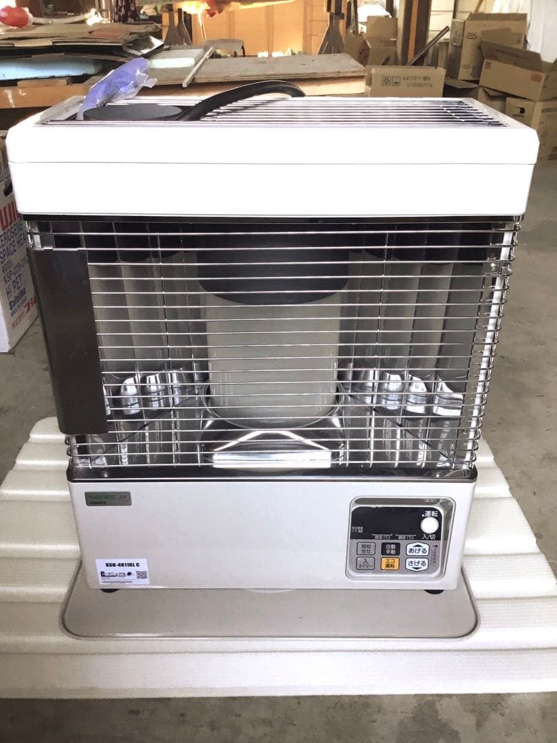 美品/ FFストーブ 煙突式 SUNPOT 長府製作所 石油ストーブ 24年製