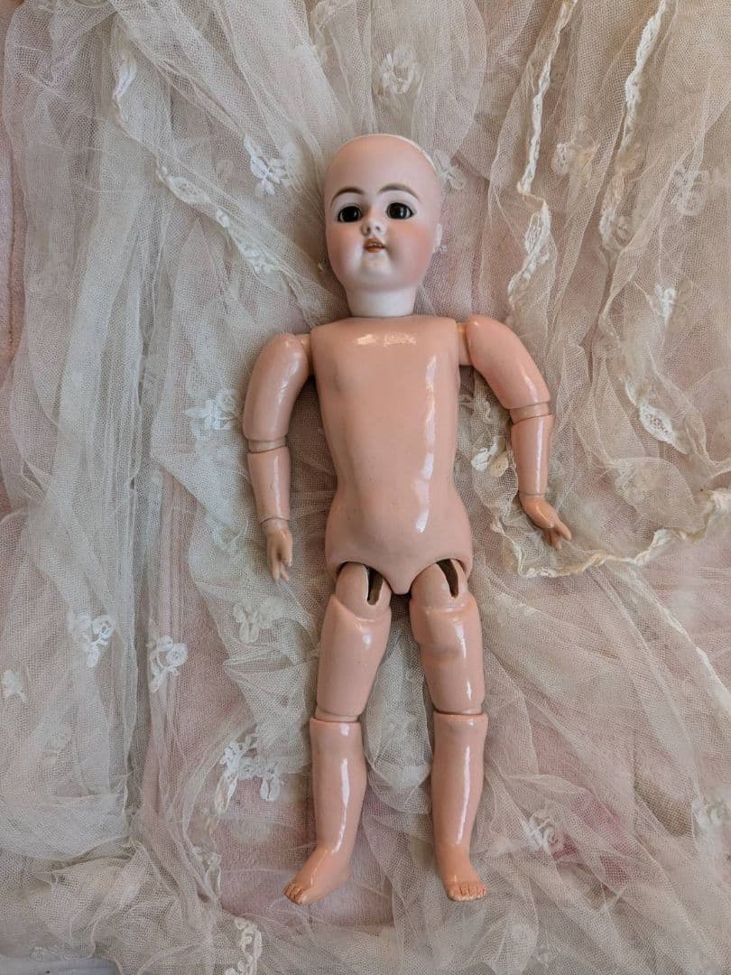 アンティークビスクドール　ドイツの子 ハンドベルク