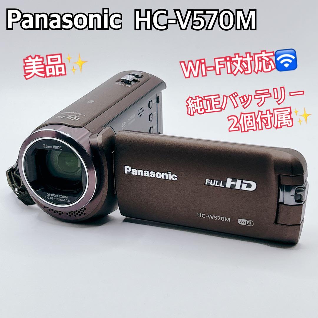【美品】Panasonic HDビデオカメラ HC-W570M-T ブラウン