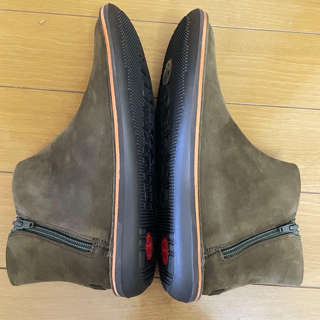 未使用品 カンペール Beetle ショートブーツ　スエード　ダブルジップ