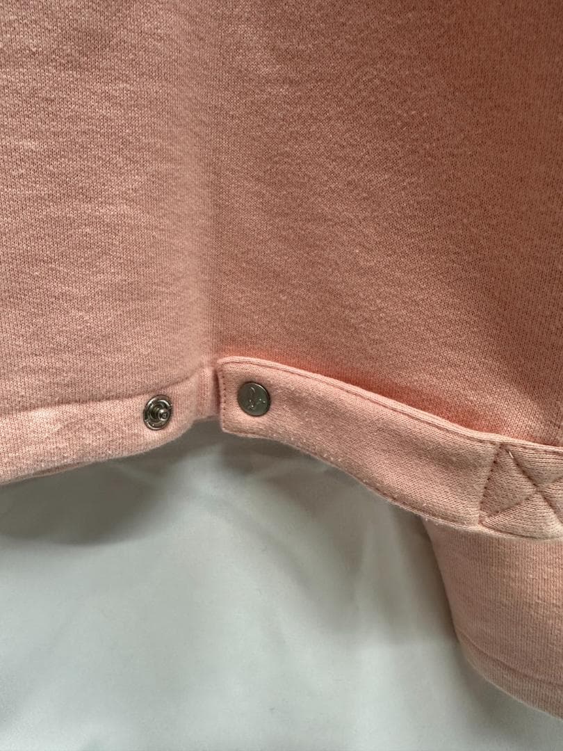 agnès b. アニエスベー スウェットカーディガン プレッション ピンク