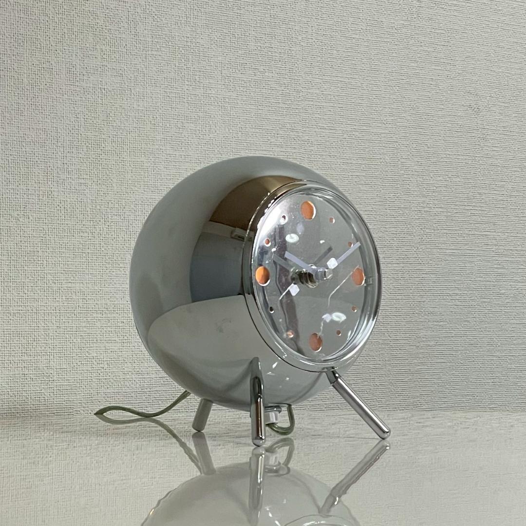 スペースエイジ テーブルクロック 置き時計 ライト付き ヴィンテージ ビンテージ