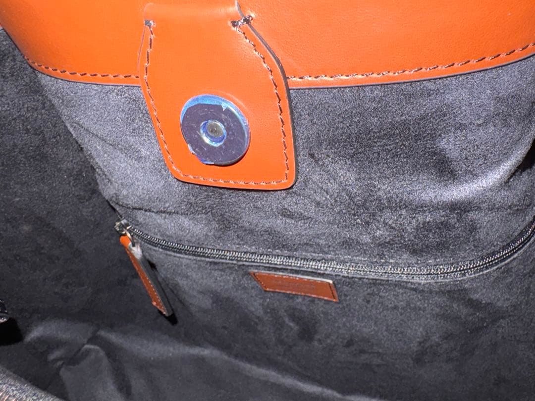 SERAPIAN トートバッグ ブラック/ブラウン