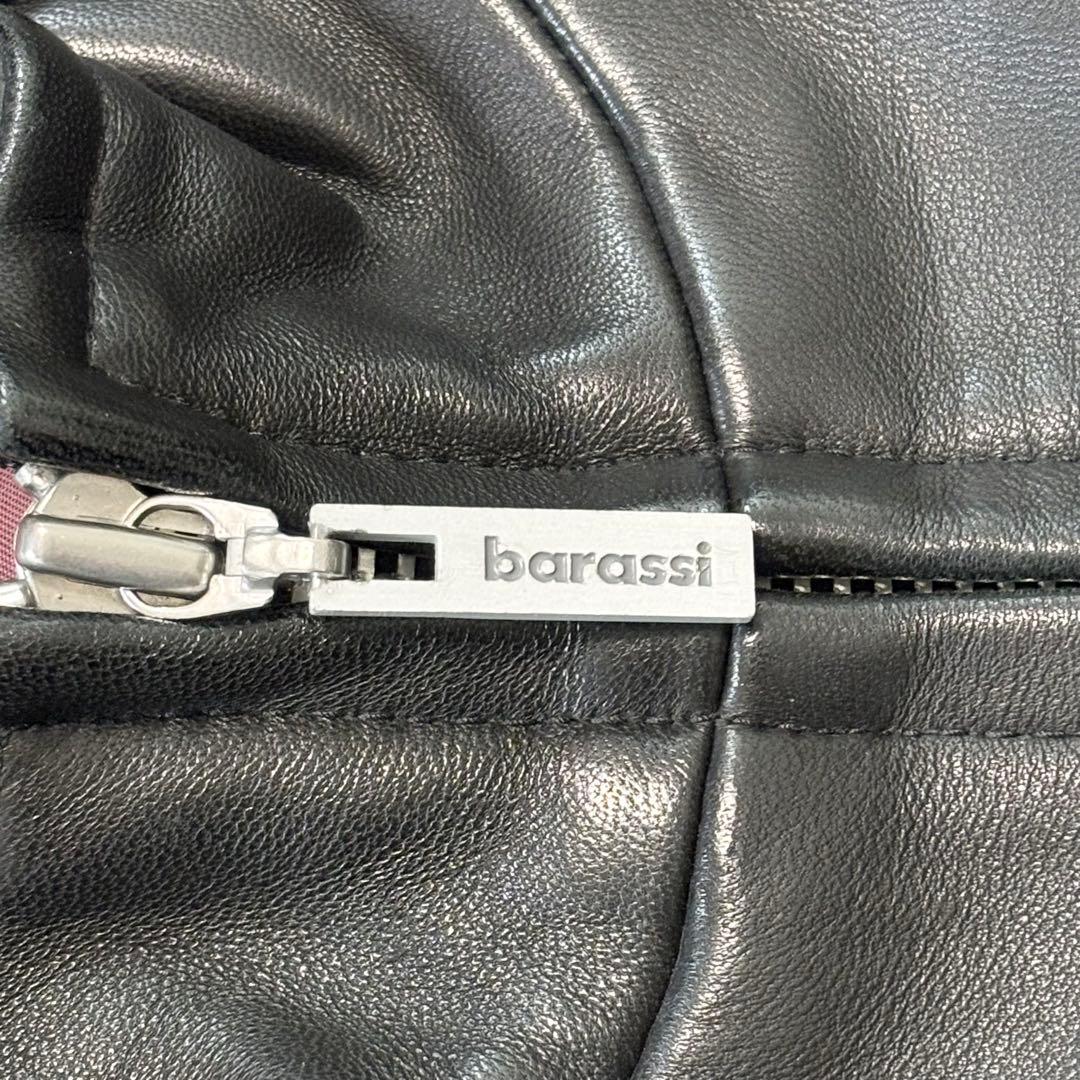 極美品 バラシ レザージャケット シングルライダース ラムレザー ブラック