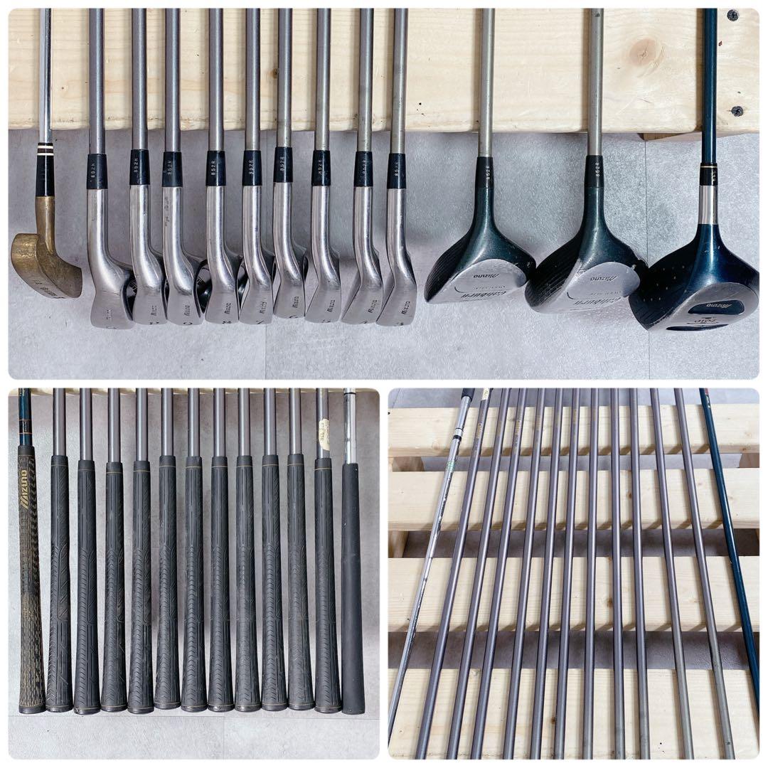 T104 ミズノ ゴルフクラブ メンズ フルセット 黒 初心者 入門 ビギナー