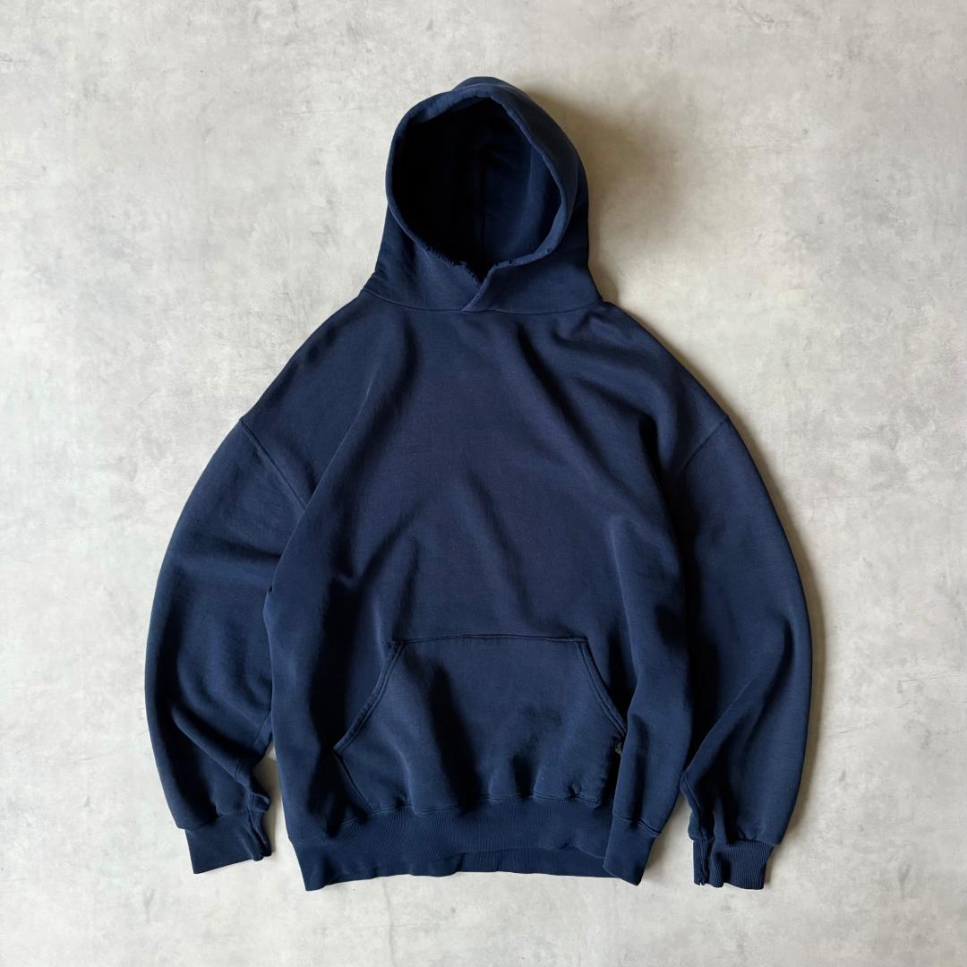 90s USA製 Russell Athletic 無地 パーカー ネイビー