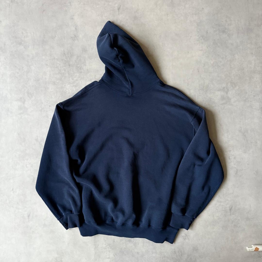 90s USA製 Russell Athletic 無地 パーカー ネイビー