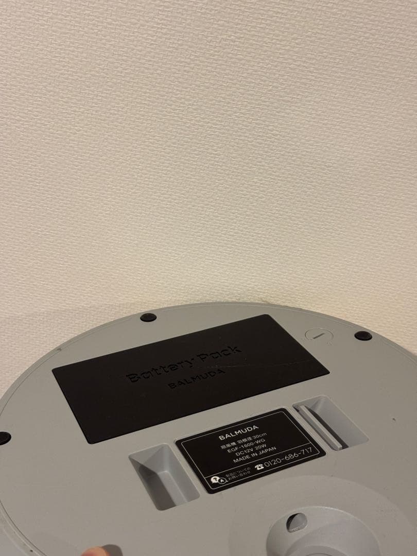 バルミューダ 扇風機 BALMUDA The GreenFan バッテリー付