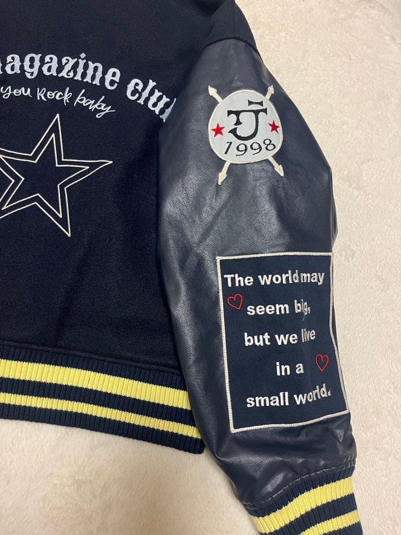 TINAJOJUN オリジナルワッペンスタジャン ネイビー