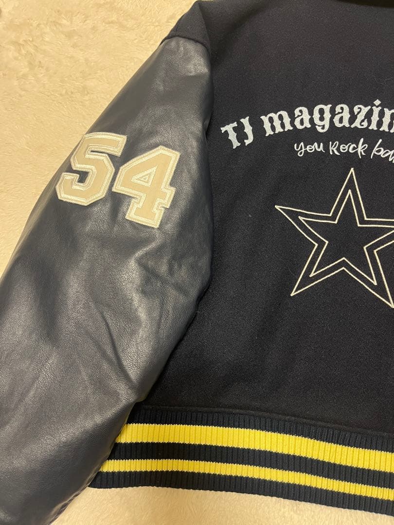 TINAJOJUN オリジナルワッペンスタジャン ネイビー