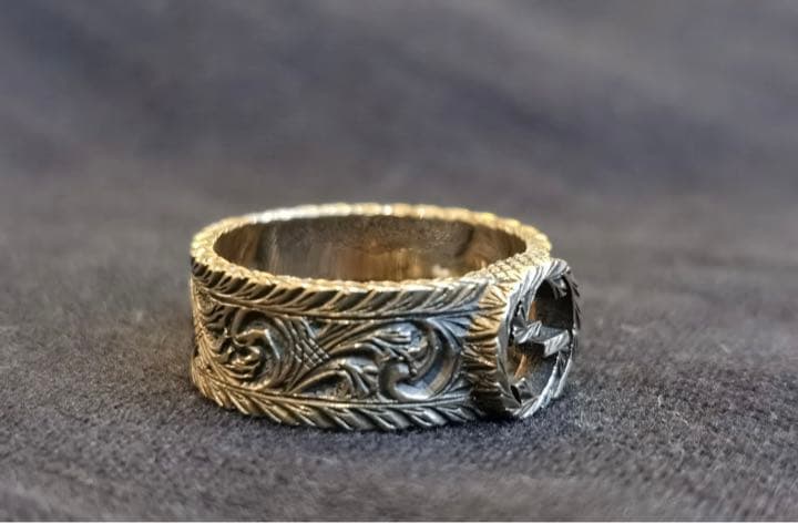 GUCCI(グッチ) 18K ゴールド インターロッキングG リング