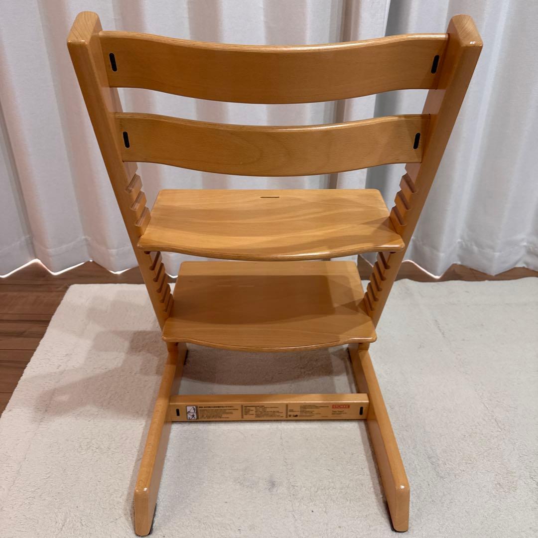 ①STOKKE ストッケ　トリップトラップ　ベビーチェア　ハイチェア　ナチュラル