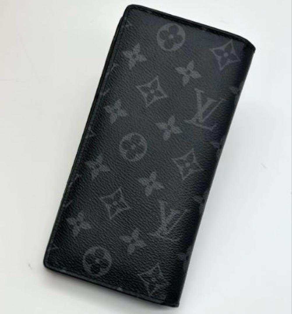 ルイヴィトン 長財布 モノグラム 黒 ポルトフォイユ ブラザ エクリプス