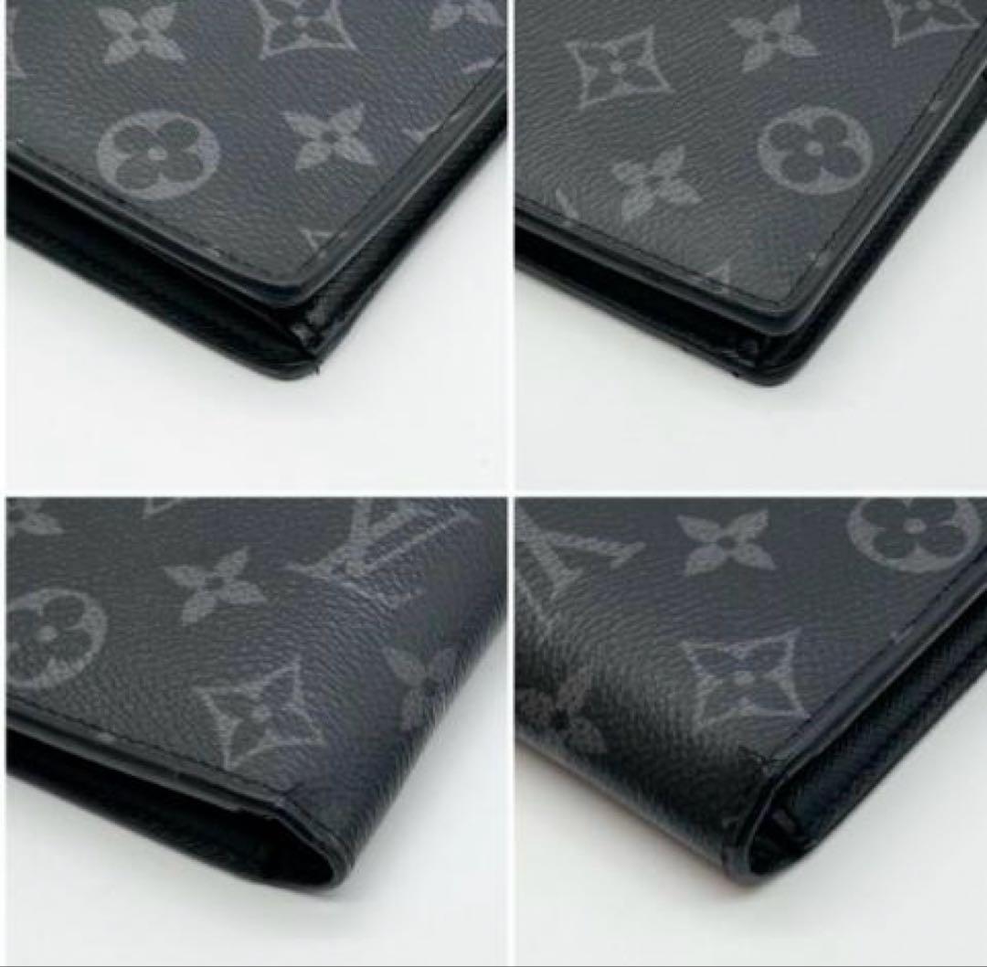 ルイヴィトン 長財布 モノグラム 黒 ポルトフォイユ ブラザ エクリプス