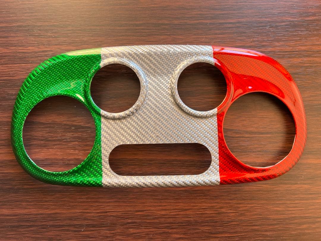 アバルト エアコン パネルカバー(オート) リアルカーボン シリーズ5、4、3