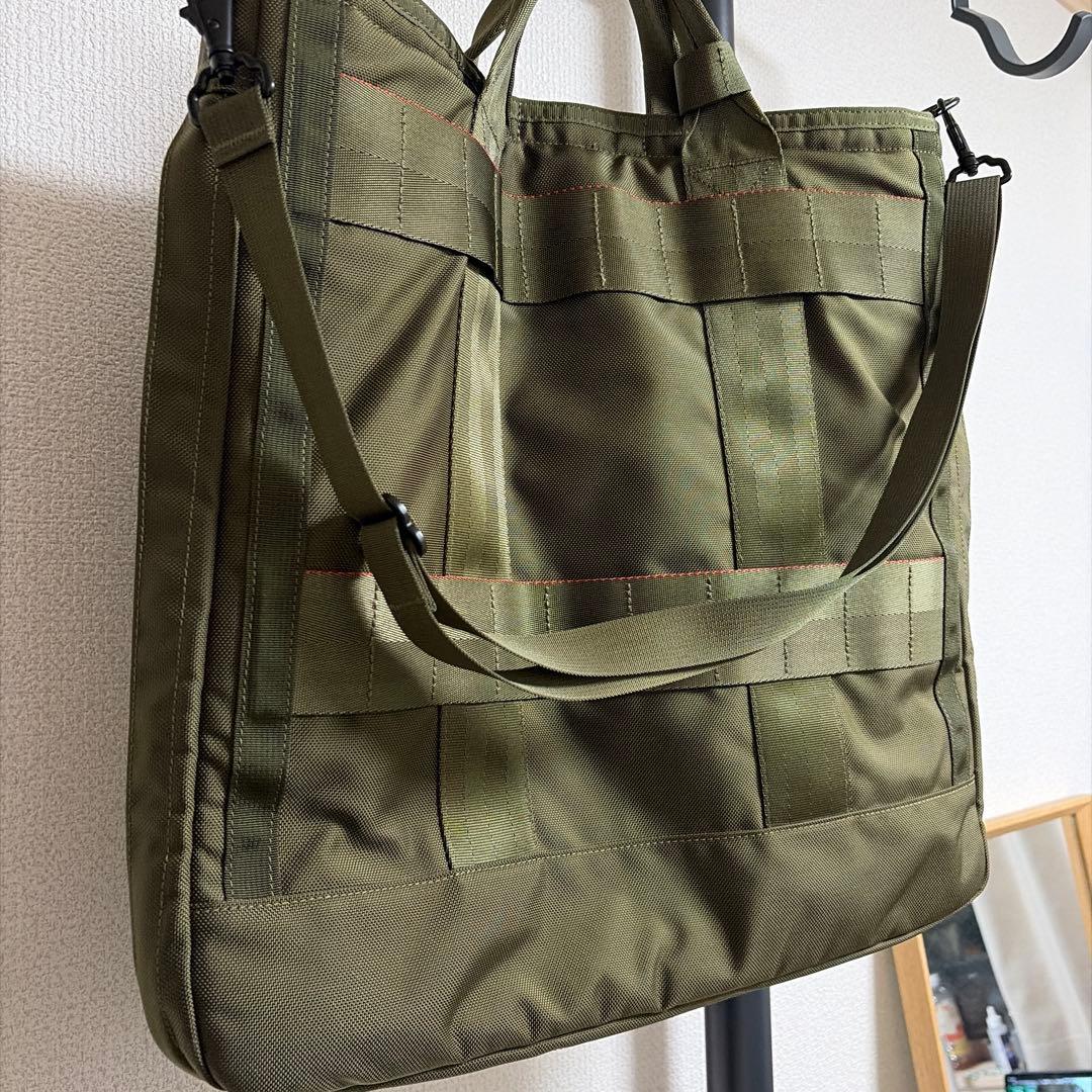 【極美品】ビームスプラス別注 BRIEFING COCKPIT BAG オリーブ