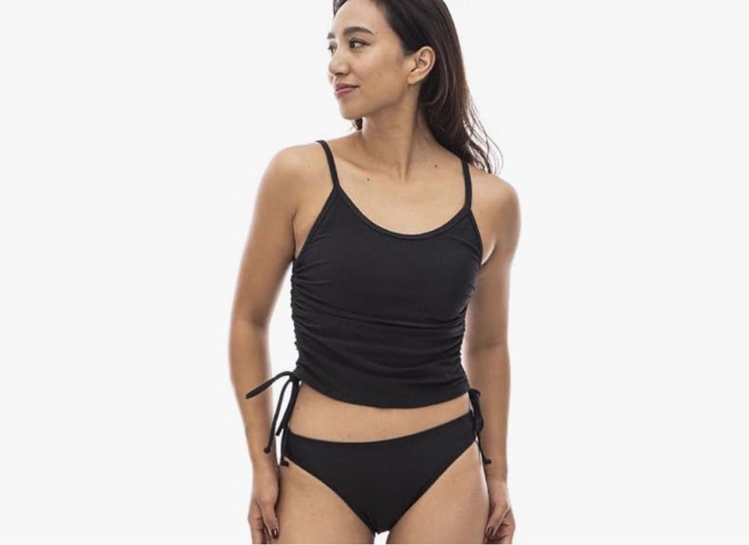 ビラボン 水着 タンキニビキニ ブラック Ｌ