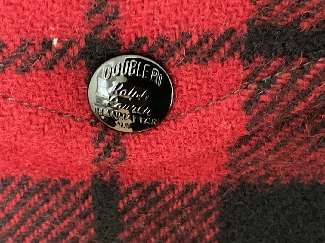 新品未使用！RRL ダブルアールエル チェックウールツイルオーバーシャツ L