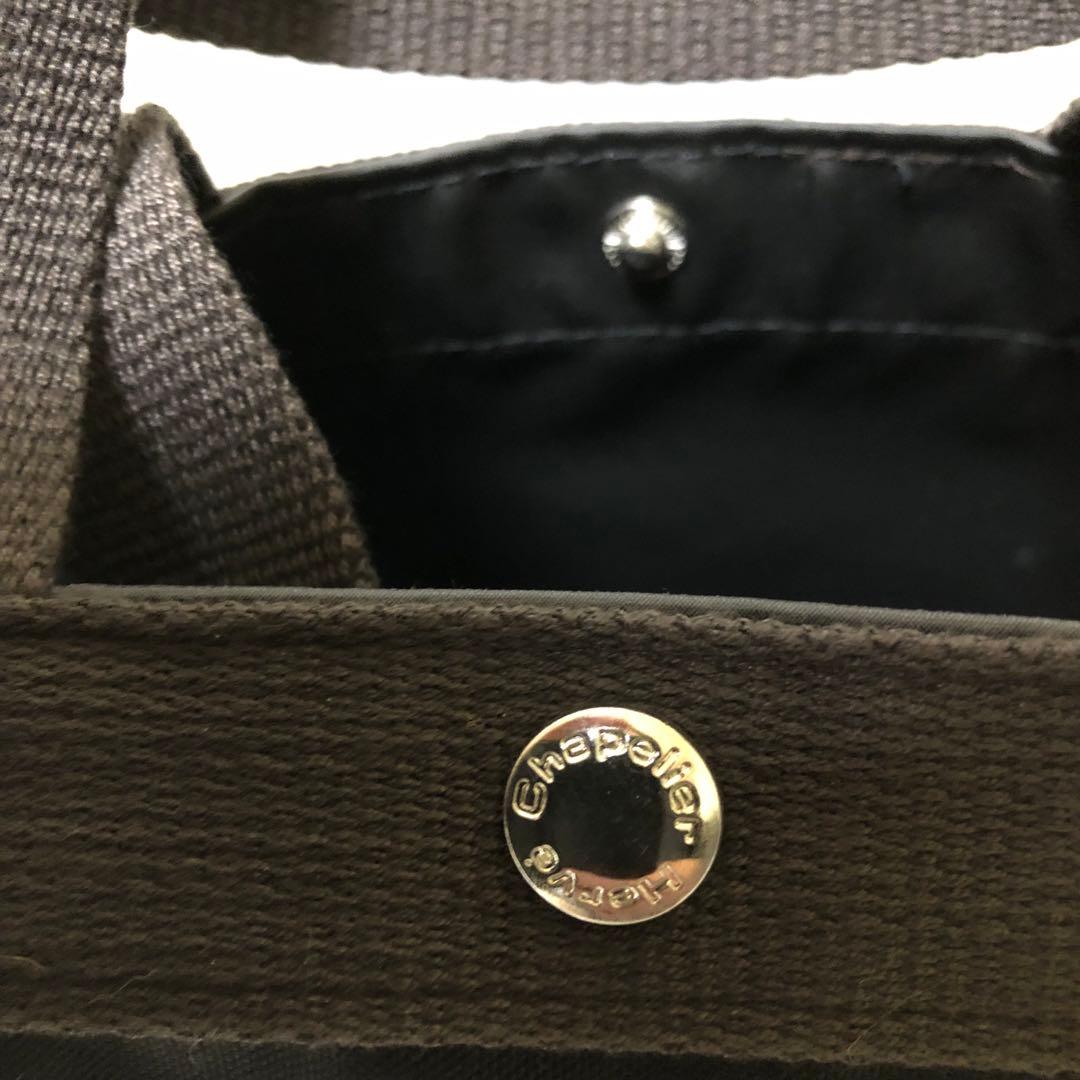 ✨美品✨エルベシャプリエ ハンドバッグ・ ノワール(ブラック)×モカ