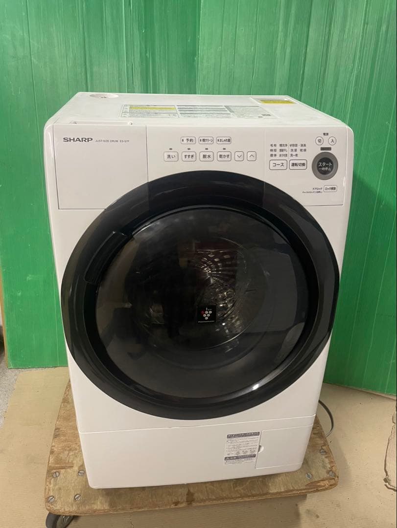 シャープ ドラム式洗濯機 ES-67F-WR 2021年製