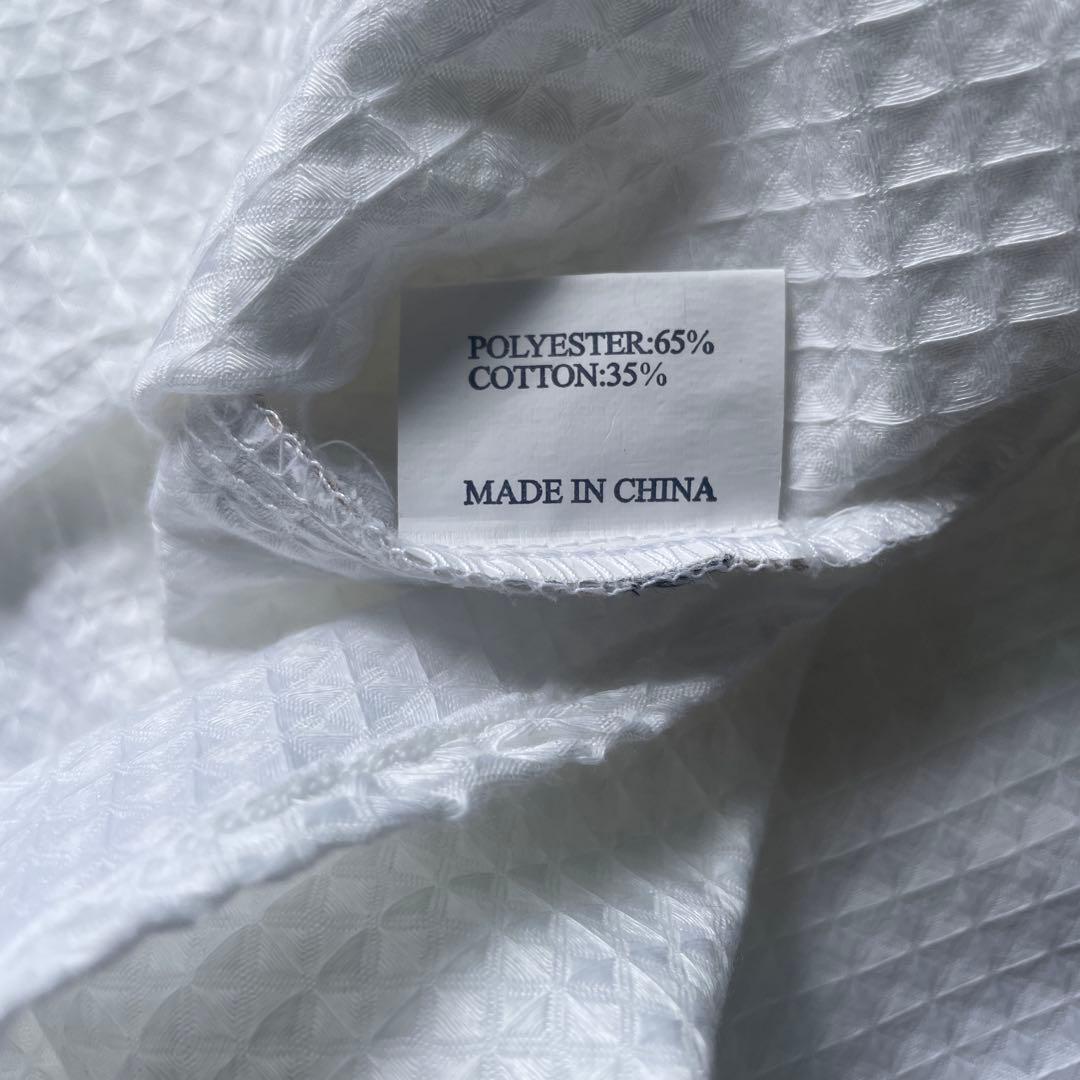 長袖　パジャマ　綿混　リラックスウェア　ホワイト　白　ユニセックス　ナハテラス