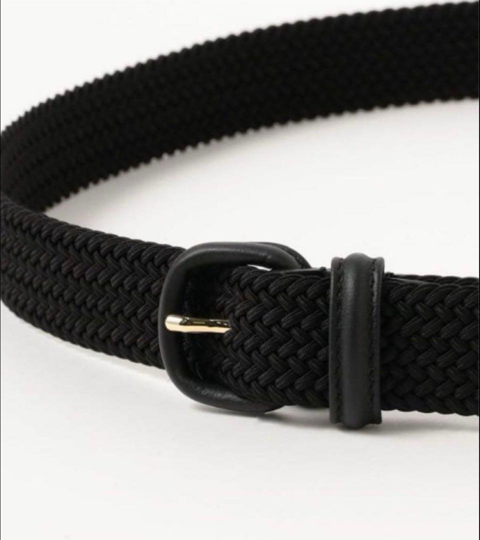 【美品】beamsF 別注　Anderson's / ラバー メッシュ ベルト