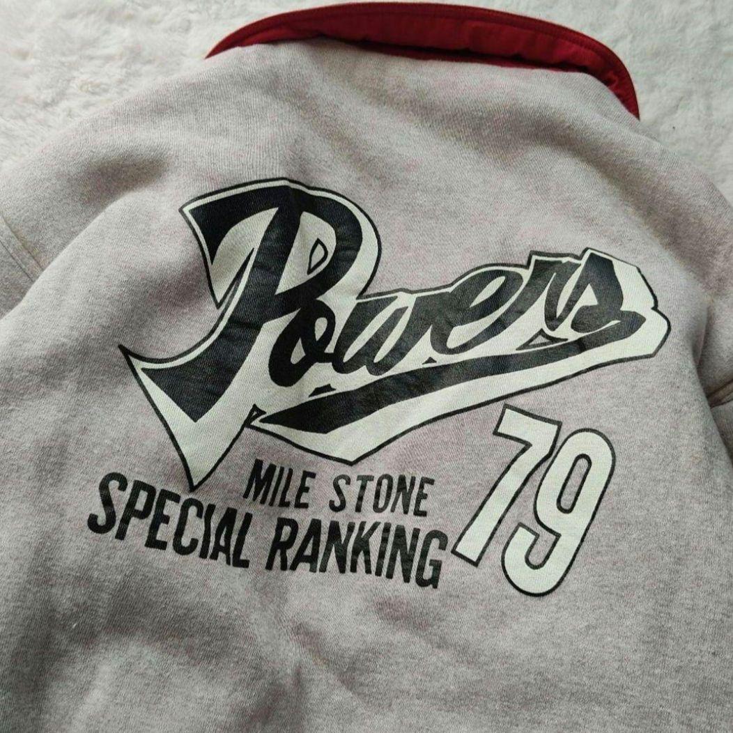 【希少レア】90s リバーシブル スポーツ ジャケット レッド グレー 刺繍