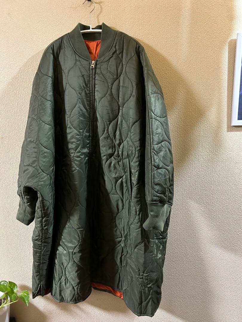 年末までSALE【antipua】キルティング MA-1ポンチョ 完売品◇カーキ