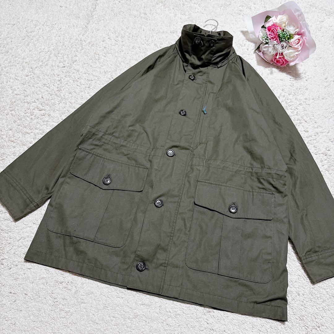 【ビアスポ beaspo】ペンタイルカントリー　マウンテンパーカー　カーキ　LL