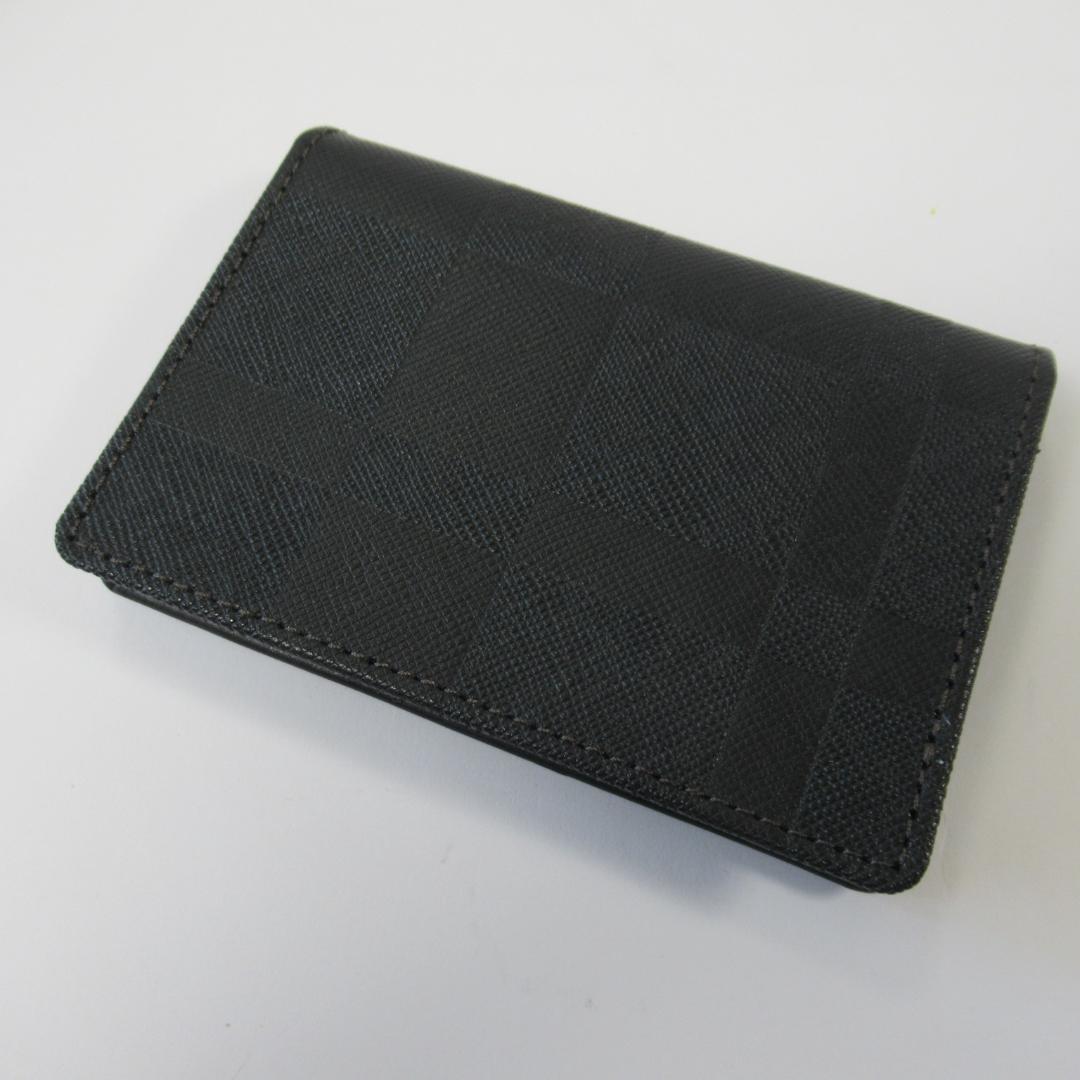 ブラックレーベルクレストブリッジ新品 エンボスチェックカードケース / 名刺入れ