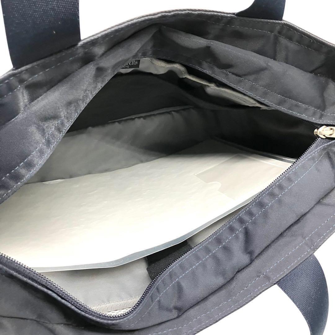 良品 1986 PORTER LIFT トートバッグ ナイロン レザー A4 紺