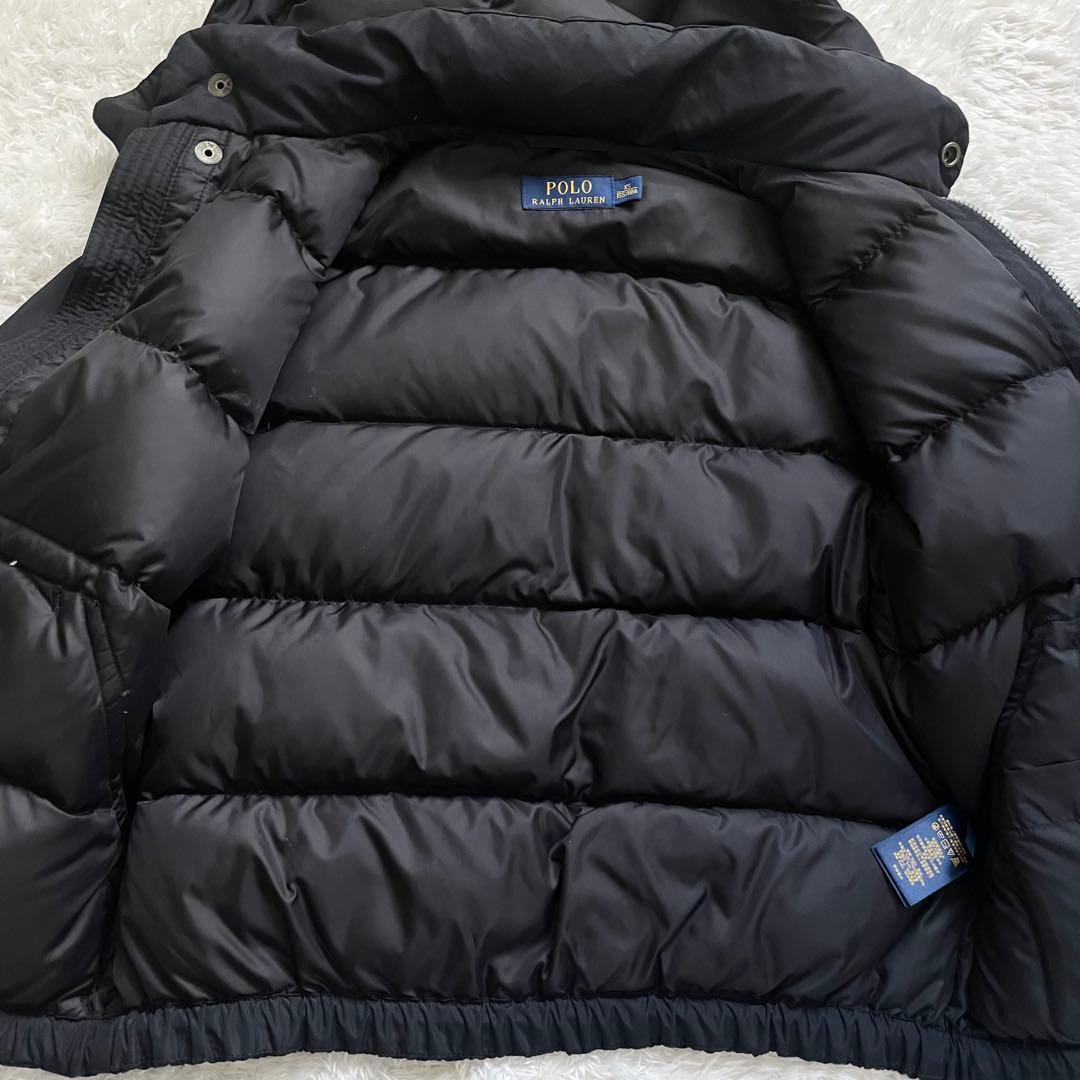 極美品✨ポロラルフローレン ダウンジャケット 2way ポニー刺繍 黒 XS