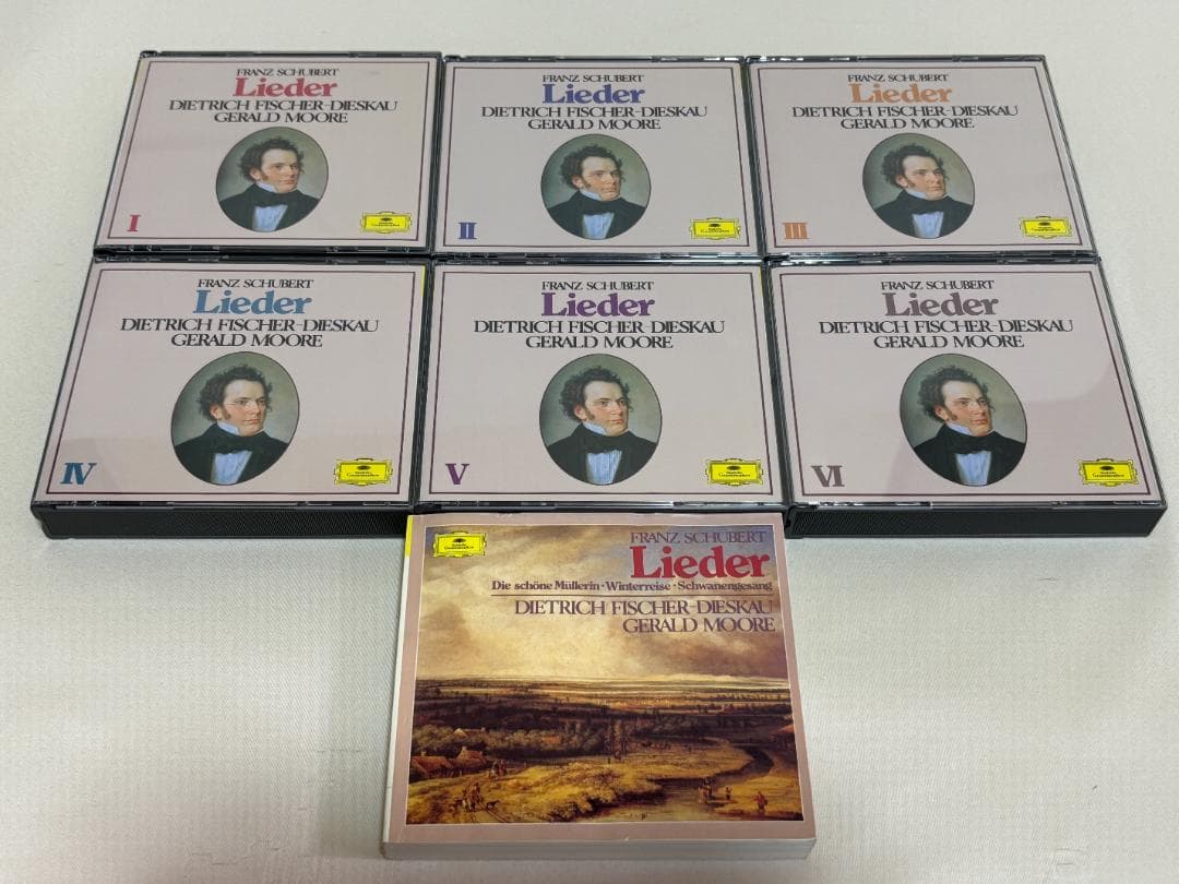 ２２CDBOX◇シューベルト：歌曲大全集　ディースカウ & ムーア 日本語　DM