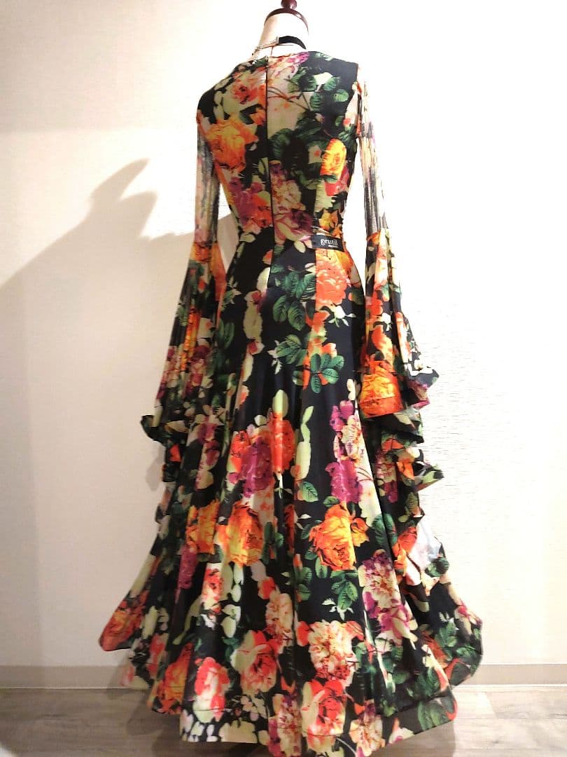 社交ダンス　Gentil　ジャンティ　美品 スタンダードドレス　社交ダンス衣装