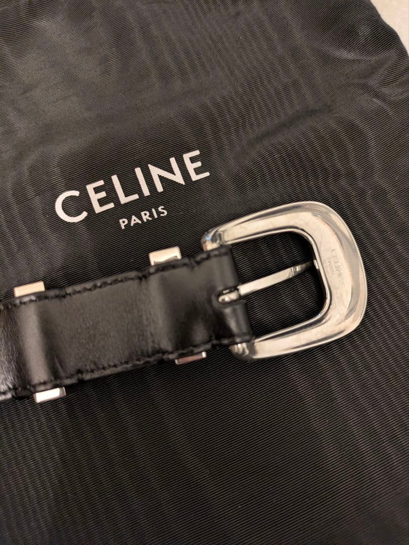 CELINE ウエスタンベルト サイズ90　黒