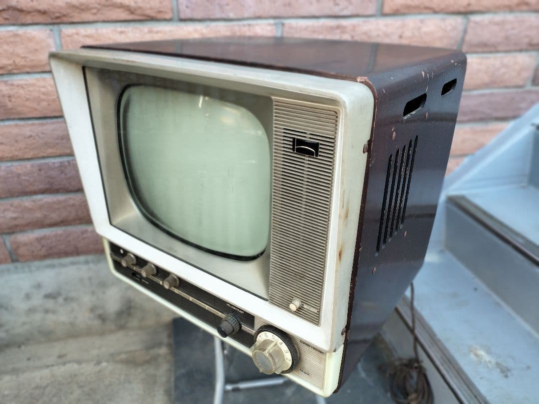 日立製　昭和レトロ　ブラウン管テレビ