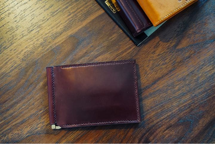 【早い者勝ち1点のみ値下げ】HORWEEN シェルコードバン　マネークリップ