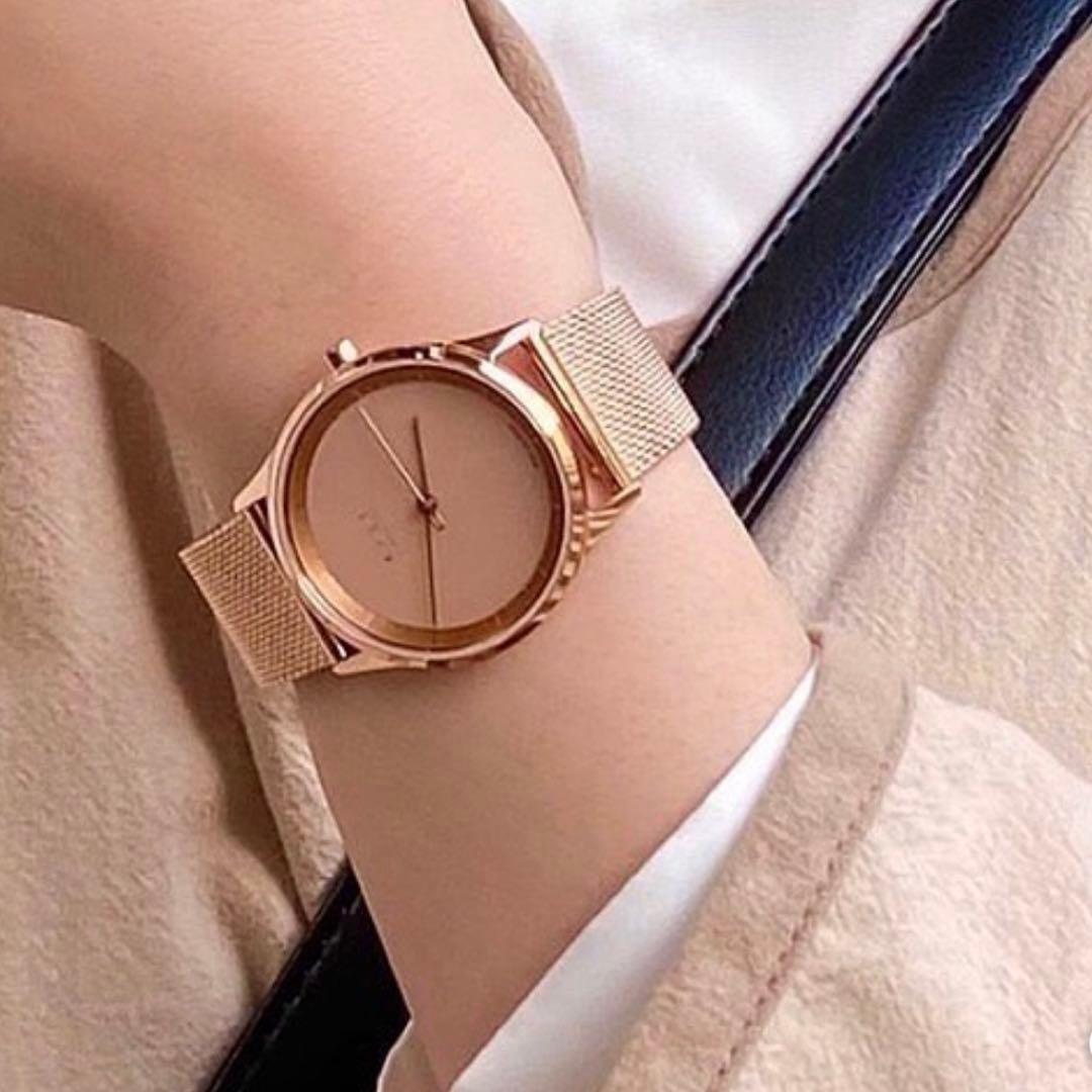 knot ピンクゴールド　ソーラーウォッチ