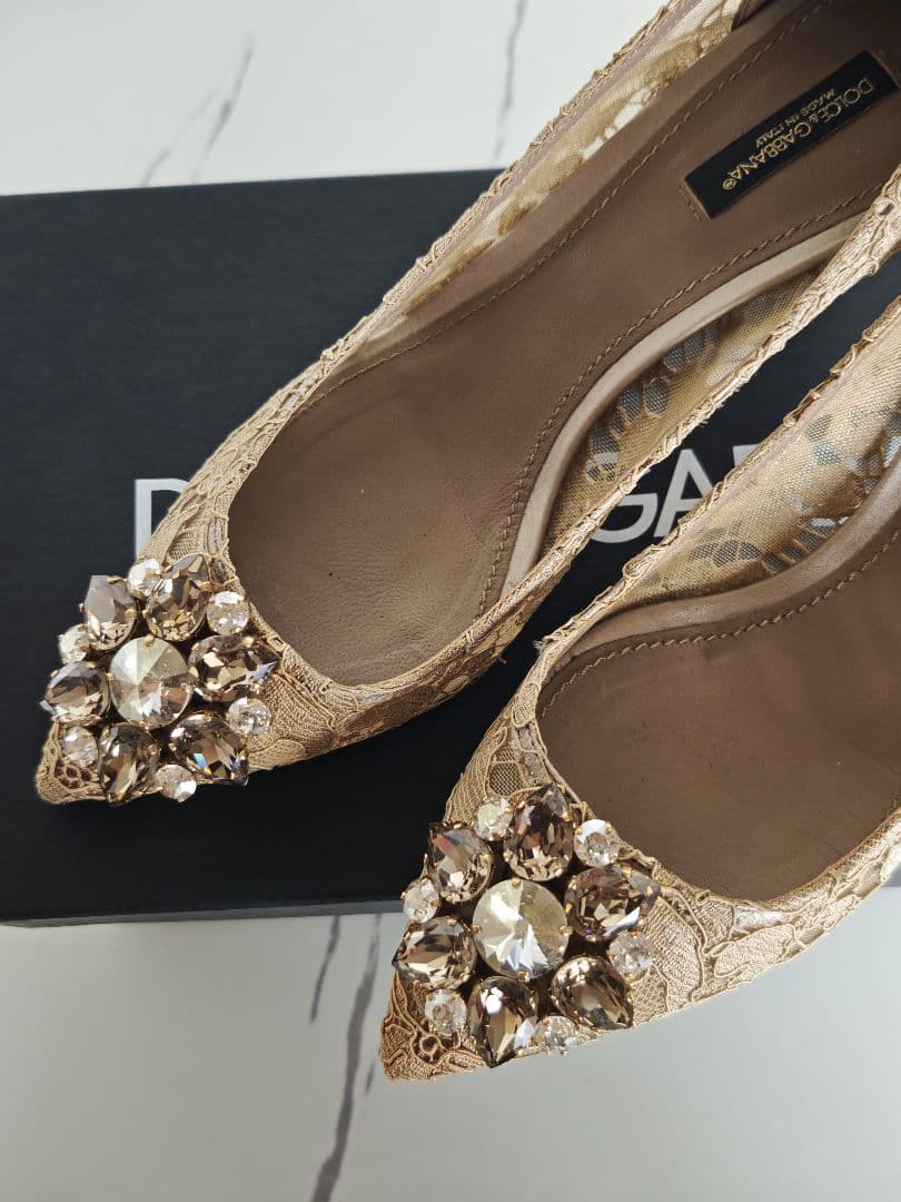 ゆりみり 【美品・現行モデル】 定価：¥156,200 レースパンプス